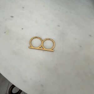 Madewell Gold color Double Circle Ring